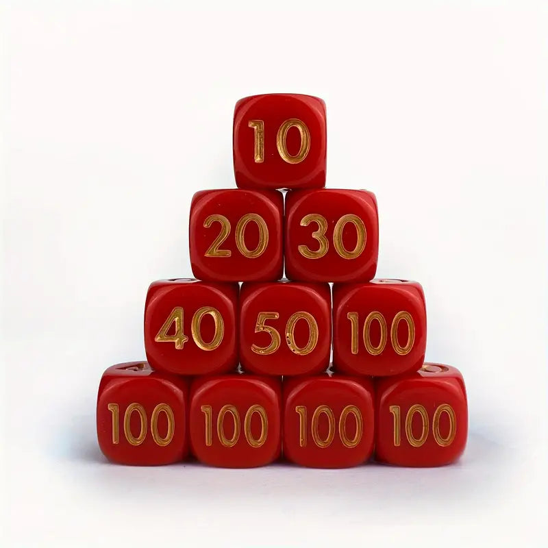 Dados Contadores Pokemon Rojos