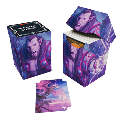 Deckbox: PRO100+ MTG - Tarkir Dragonstorm Zurgo Stormrender/Neriv, Crackling Vanguard | Accesorios Ultra PRO para TCG en PiedraBruja Chile