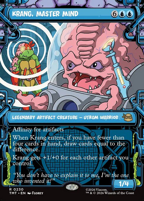 Krang, Master Mind Borderless Foil (ingles) 230 | Singles MTG en PiedraBruja