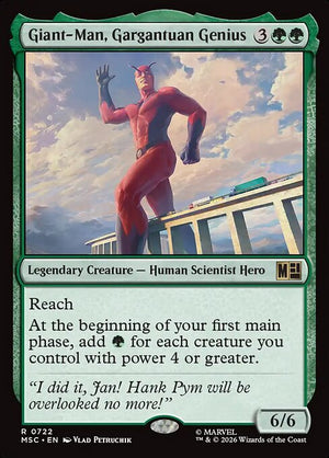 Giant-Man, Gargantuan Genius Regular Foil (ingles) 722 | Singles MTG en PiedraBruja