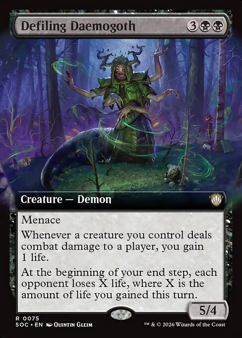 Defiling Daemogoth Extended  (ingles) 75| Singles MTG en PiedraBruja