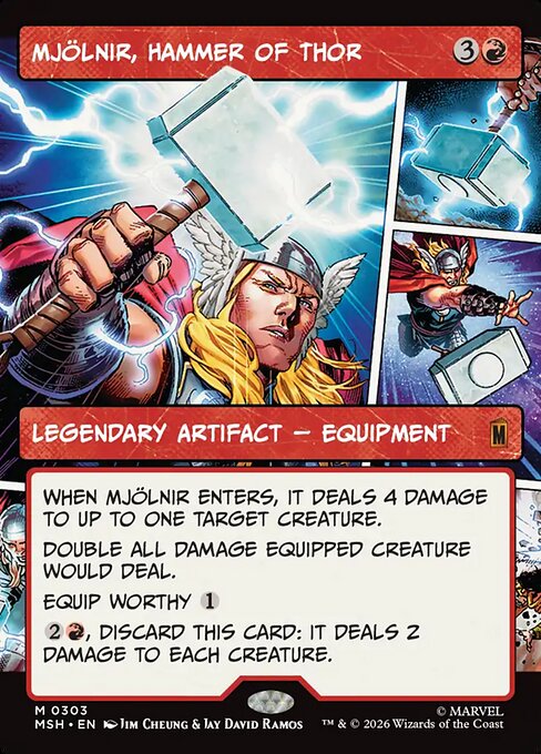 Mjolnir, Hammer of Thor Regular Foil (ingles) 303 | Singles MTG en PiedraBruja