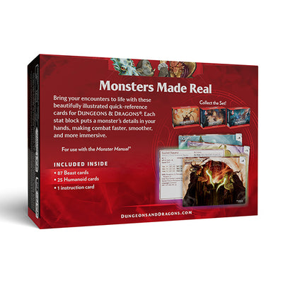 D&D 5e: Reference Cards - Trove Monsters - Animals And Npcs