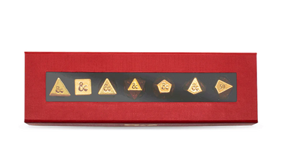Dados Metalicos - D&D 50th Anniversary | Dungeons & Dragons y accesorios D&D en PiedraBruja Chile