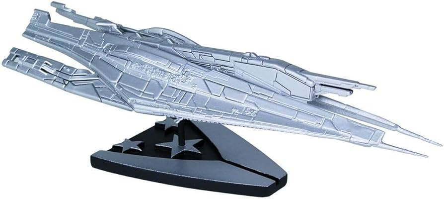 Mass Effect Alliance Cruiser Ship Replica Silver Edition