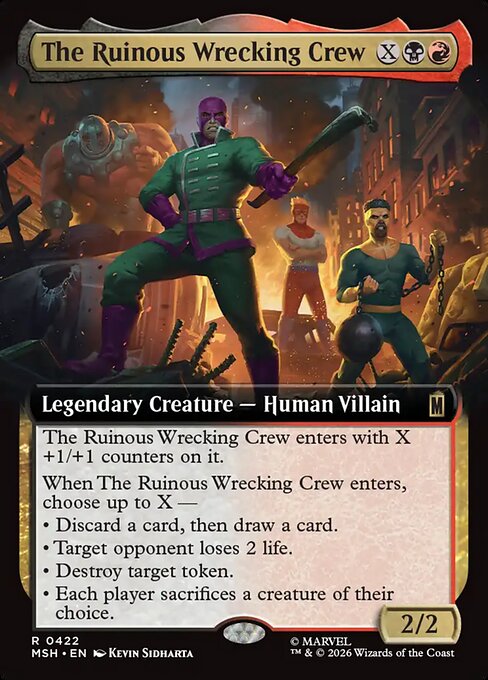The Ruinous Wrecking Crew Extended Foil (ingles) 422 | Singles MTG en PiedraBruja
