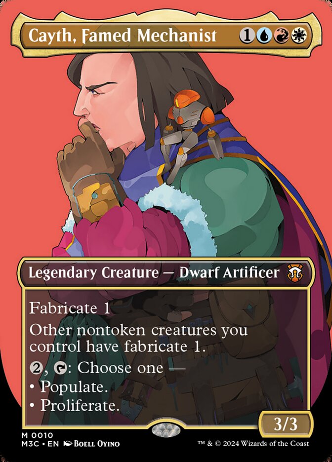 Cayth, Famed Mechanist Borderless Foil  (Ingles)