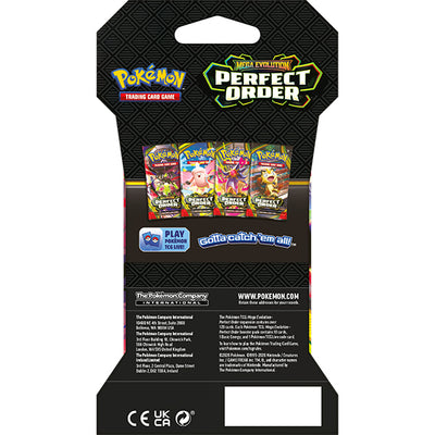 Mega Evolution Perfect Order Sleeved Booster ESP | Pokémon TCG, sobres, cartas pokemon y coleccionables en PiedraBruja Chile