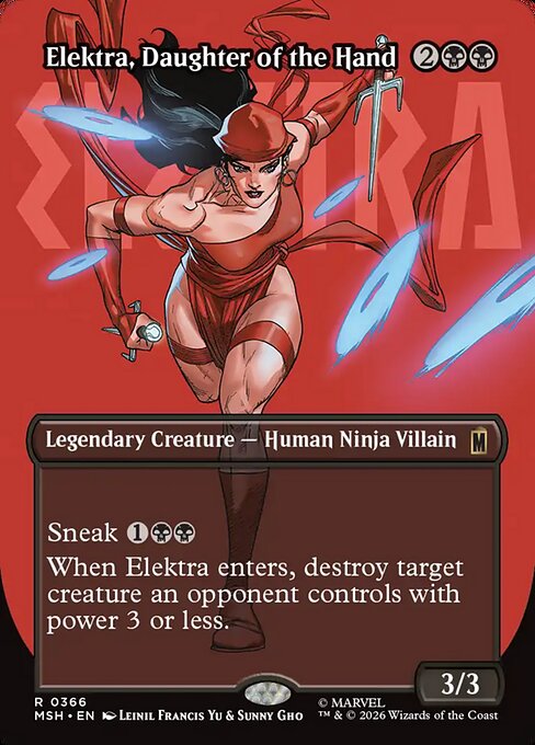 Elektra, Daughter of the Hand Regular (ingles) 366 | Singles MTG en PiedraBruja