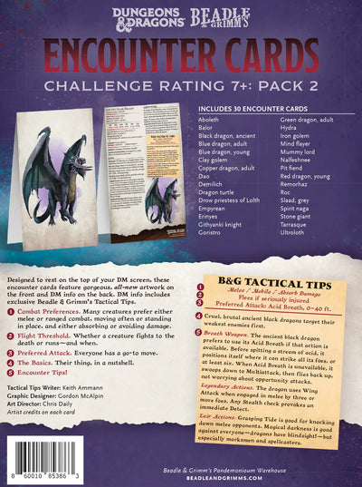 Beadle & Grimm's Encounter Cards - CR7+ Set 2 | Dungeons & Dragons y accesorios D&D en PiedraBruja Chile