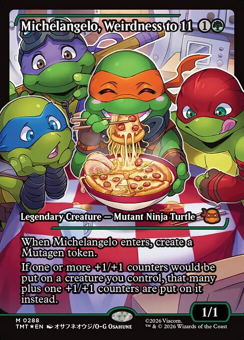 Michelangelo, Weirdness to 11 Regular Foil (ingles) 288 | Singles MTG en PiedraBruja