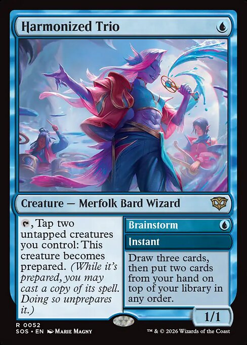 Harmonized Trio // Brainstorm Regular Foil (ingles) 52| Singles MTG en PiedraBruja