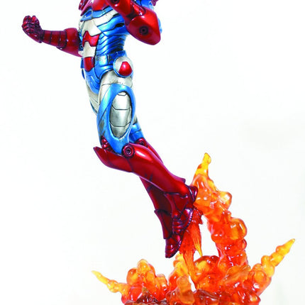 iron patriot painted statue bowen design