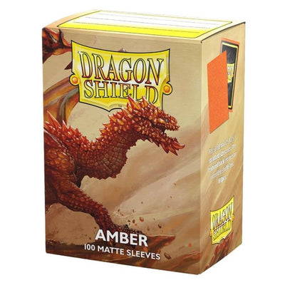 Matte Amber (x100) | Fundas y accesorios Dragon Shield para cartas TCG en PiedraBruja Chile