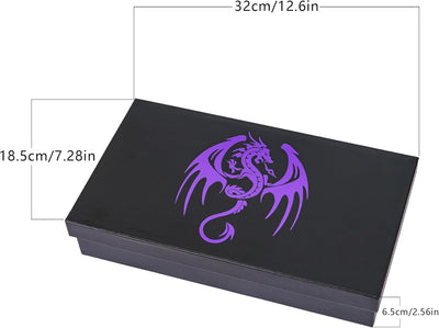 Caja de Cuero + Torre de Dados - Modular en Morado y Negro | Dados para juegos de rol y mesa en PiedraBruja Chile