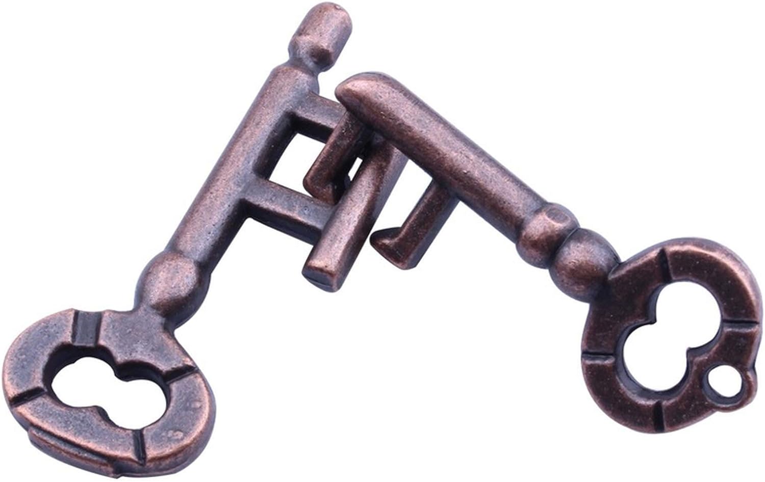 Puzzle Metalico 3D Par de Llaves | Rompecabezas e ingenios para niños, desafía su mente en PiedraBruja Chile