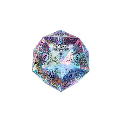 Especial Jumbo - D20 Constelacion Cristal Iris | Dados para juegos de rol y mesa en PiedraBruja Chile