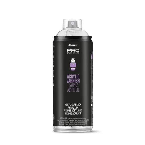 Barniz Mate Spray base agua Water Based 400ml MTN V2