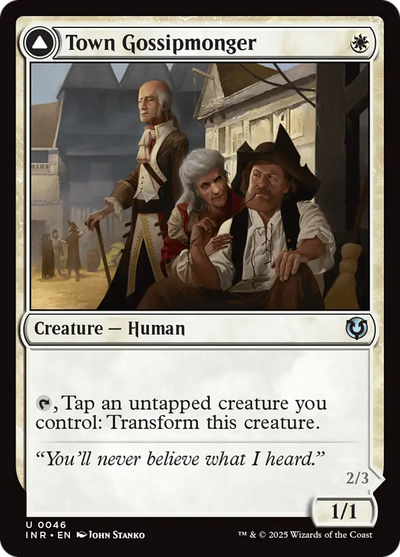 Town Gossipmonger // Incited Rabble Regular Foil (ingles) 46