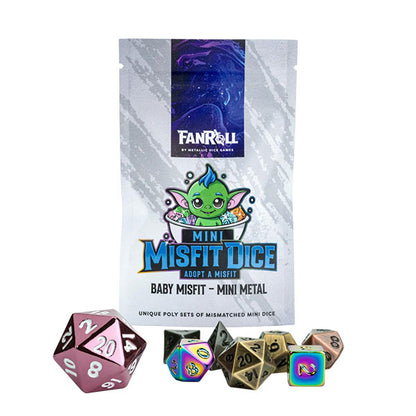 Set 7 Dados Mini Metal - Mystery Misfit Assortment