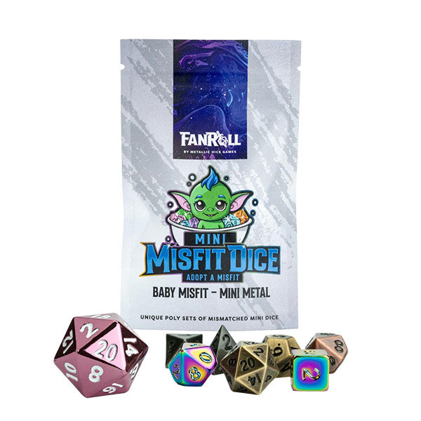 Set 7 Dados Mini Metal - Mystery Misfit Assortment