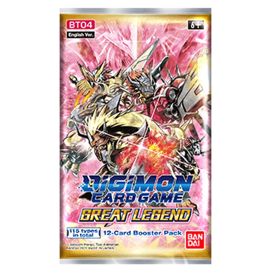 Digimon CCG Sobre Great Legend [BT04] (Ingles) Digimon CCG