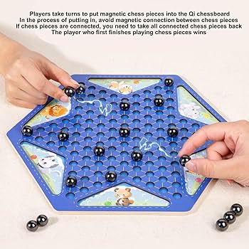 Damas Chinas - Bolas Magneticas 2 en 1