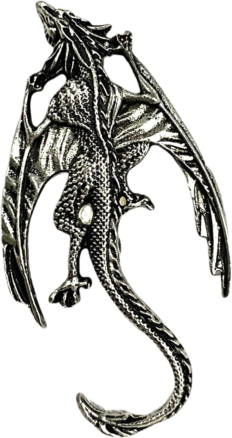 Broche Dragon Plateado