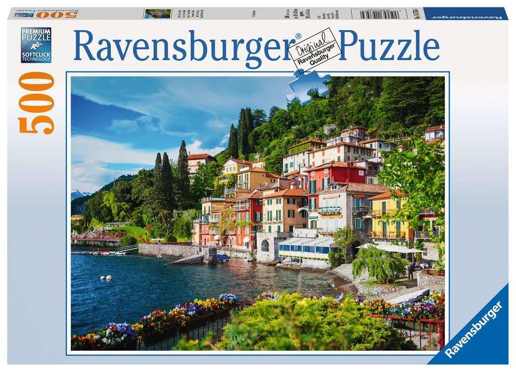 Puzzle Ravensburger Lake Como, Italy 500 | Rompecabezas e ingenios para niños, desafía su mente en PiedraBruja Chile