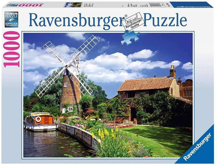 Puzzle Ravensburger Malerische Windmuhle 1000