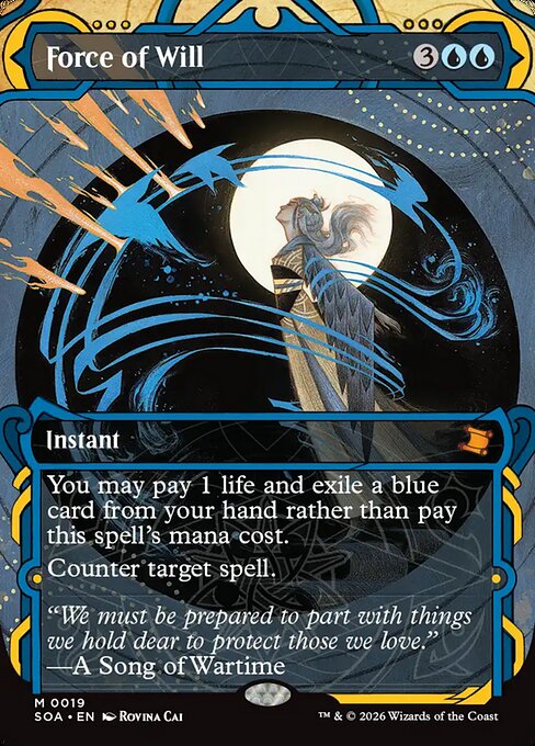Force of Will Showcase Foil (ingles) 19 | Singles MTG en PiedraBruja