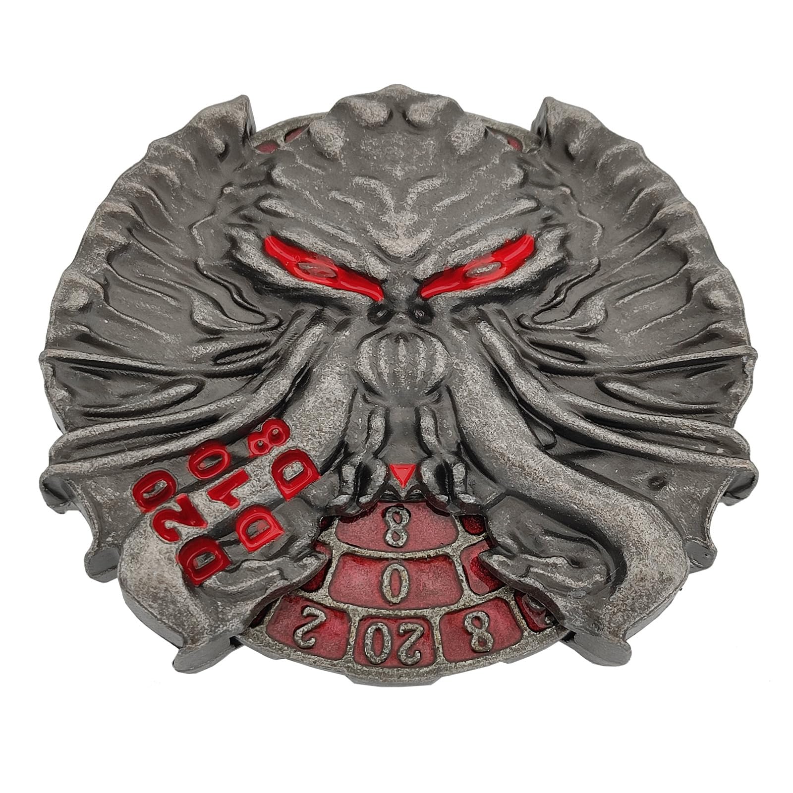 Disco-Dado Metálico Cthulhu Rojo