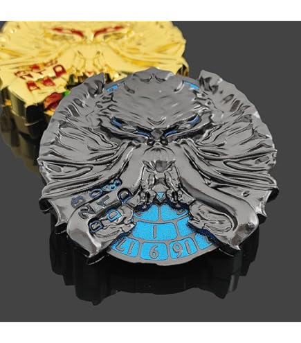 Disco-Dado Metálico Cthulhu Azul