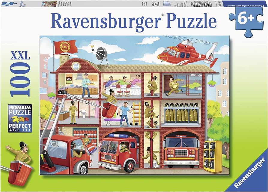 Puzzle Firehouse Frenzy 100 XXL | Rompecabezas e ingenios para niños, desafía su mente en PiedraBruja Chile