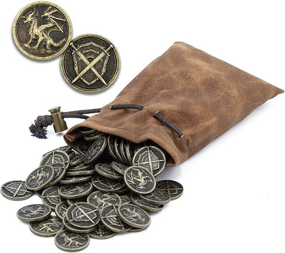 Moneda Metálica - Dragón de Oro (unidad) | Coleccionables, figuras y artículos geek en PiedraBruja Chile