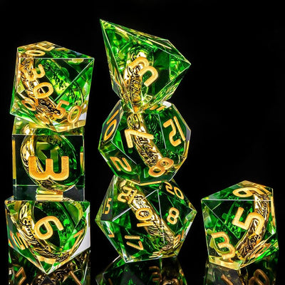 Rellenos - Anillo Unico Verde | Dados para juegos de rol y mesa en PiedraBruja Chile