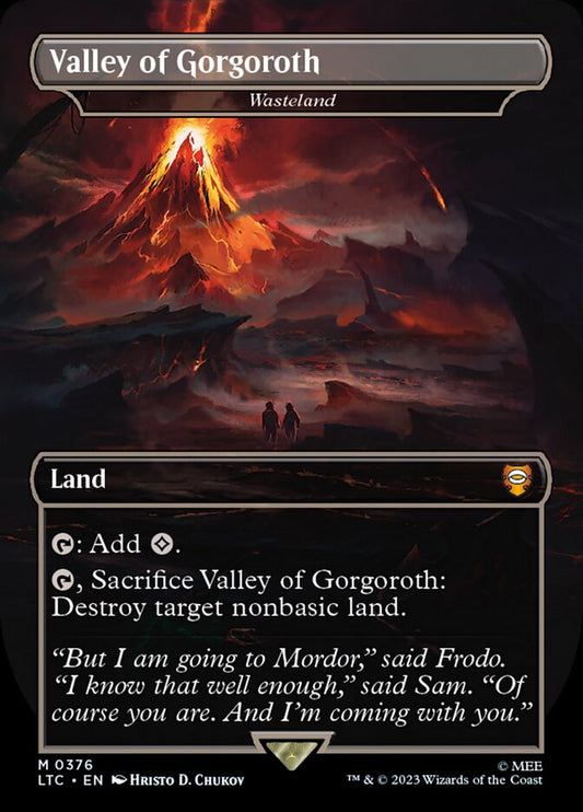 Valley of Gorgoroth // Wasteland Borderless  (ingles)