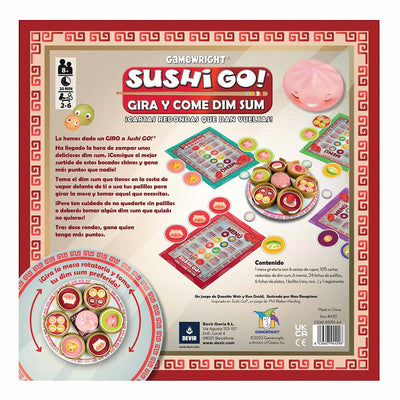 Sushi Go - Gira y come Dim Sum | Juegos de mesa para todas las edades en PiedraBruja Chile