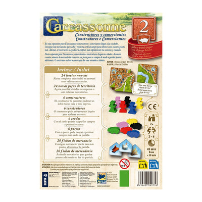Carcassonne - Contructores y Comerciantes Exp 2 | Juegos de mesa para todas las edades en PiedraBruja Chile