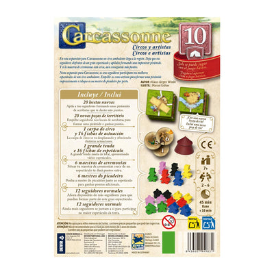 Carcassonne - Circos y Artistas Exp 10 | Juegos de mesa para todas las edades en PiedraBruja Chile