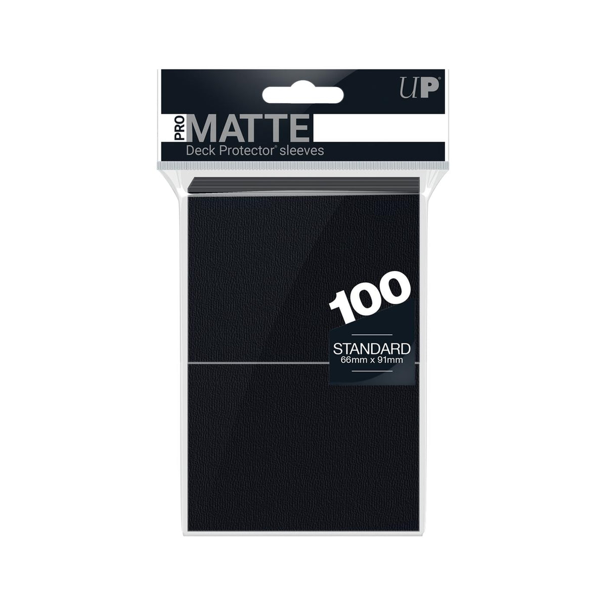 Protectores Pro-matte Negro Std (x100) | Accesorios Ultra PRO para TCG en PiedraBruja Chile
