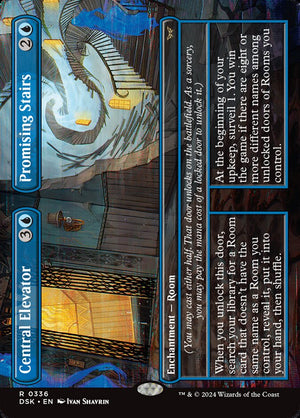 Central Elevator // Promising Stairs Borderless 336 (Ingles) | Singles y cartas sueltas de Magic: The Gathering en PiedraBruja Chile