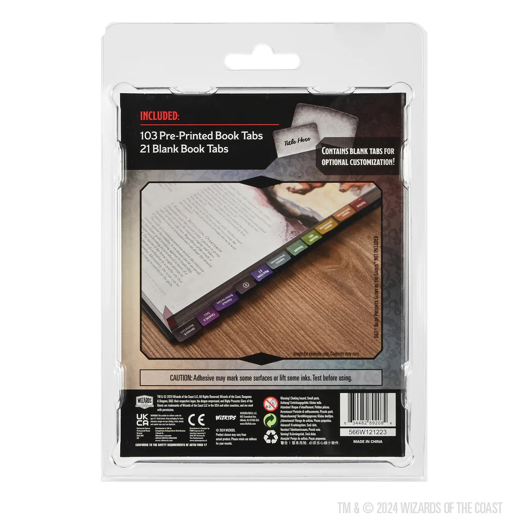 D&D 5th: Book Tabs - Bigby Presents Glory of the Giants
