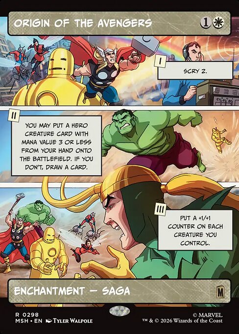 Origin of the Avengers Regular (ingles) 298 | Singles MTG en PiedraBruja