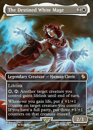 The Destined White Mage Borderless Foil (ingles) 444 | Singles MTG en PiedraBruja