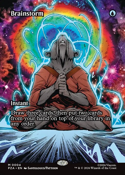 Brainstorm Borderless Foil (ingles) 4 | Singles MTG en PiedraBruja