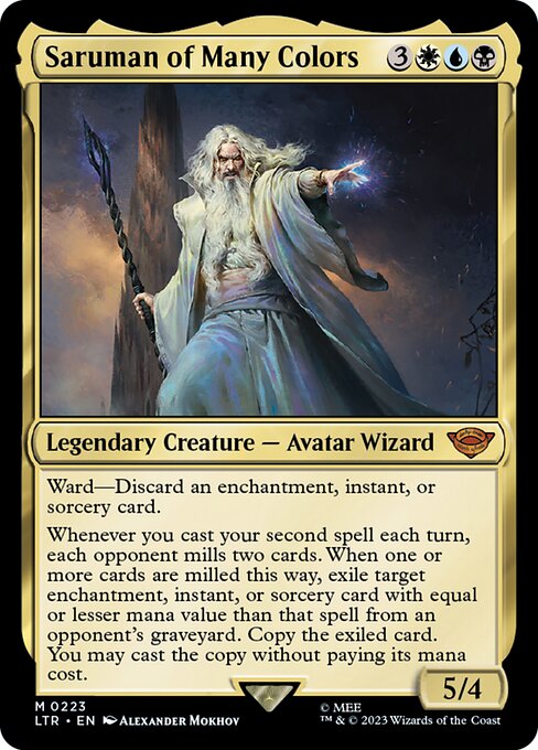 Saruman of Many Colors Regular (ingles) 223 | Singles MTG en PiedraBruja