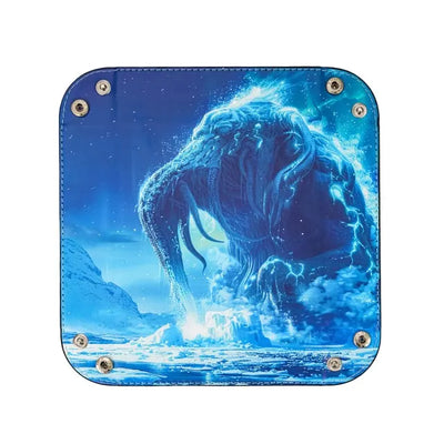 Bandeja para Dados - Diseño Cthulhu Azul | Dados para juegos de rol y mesa en PiedraBruja Chile