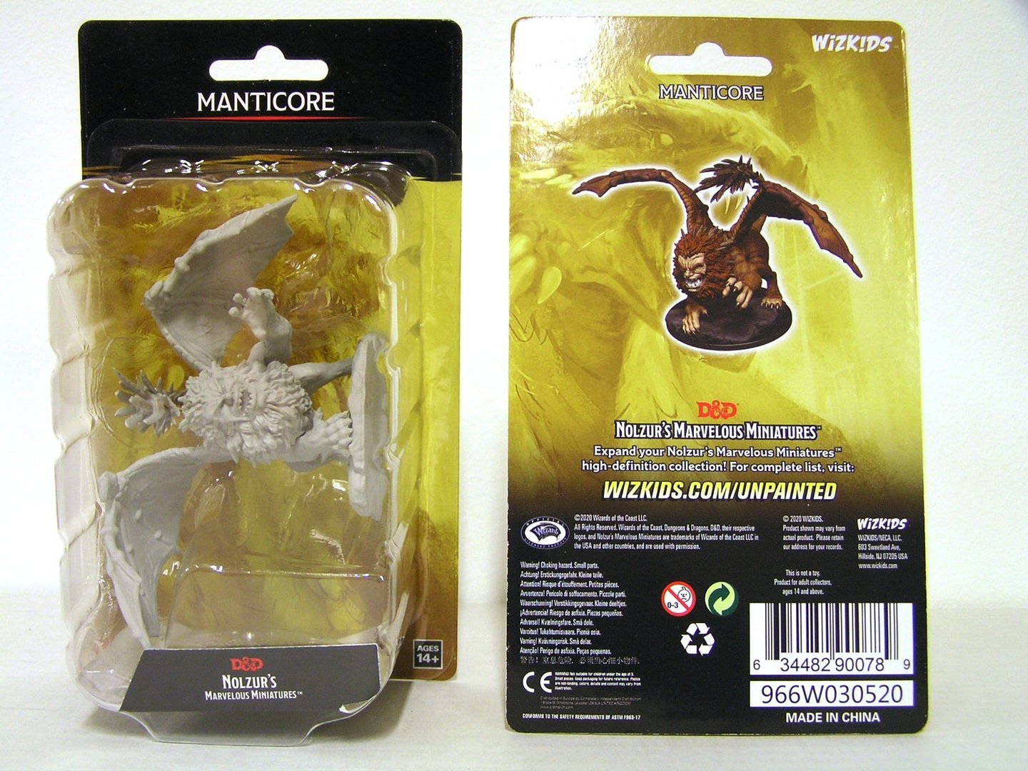 Nolzur’s Marvelous Miniatures: Unpainted Minis Wave 12 - Manticore