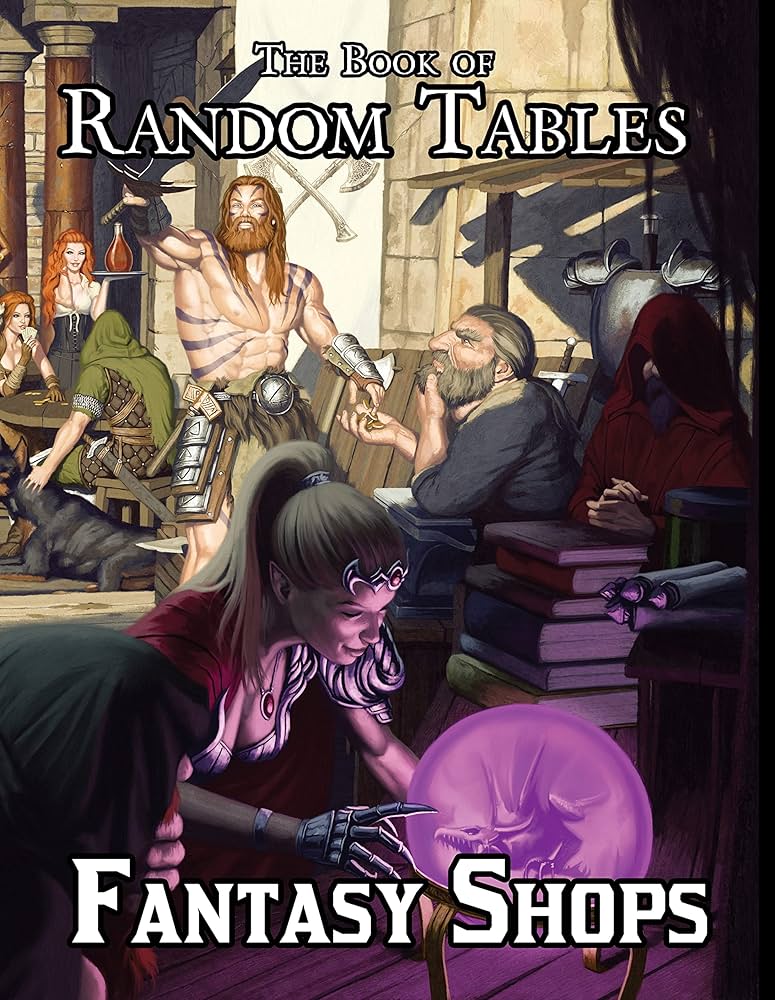 Material para DM: The Book of Random Tables: Fantasy Shops